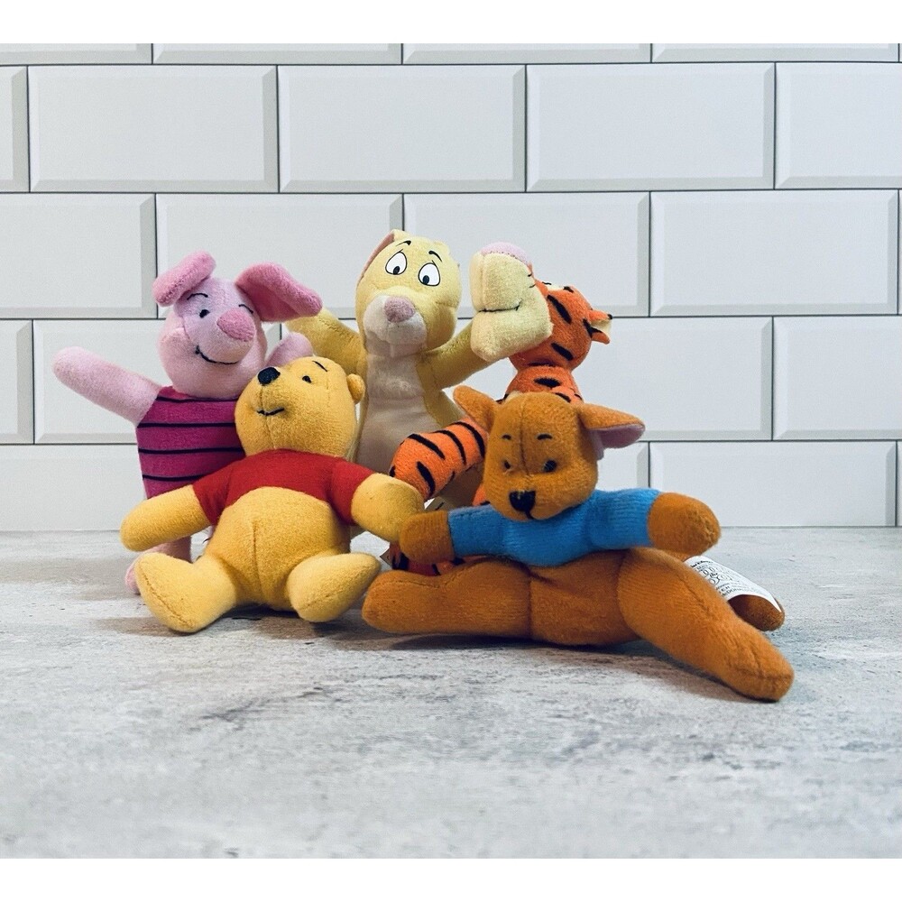 Vintage McDonald’s Disney’s Winnie The Pooh  Happy Meal Plush Toys Lot Of 5